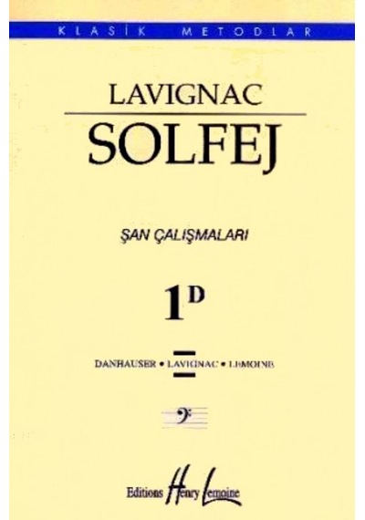 Lavıgnac 1 D Solfej Kitabı