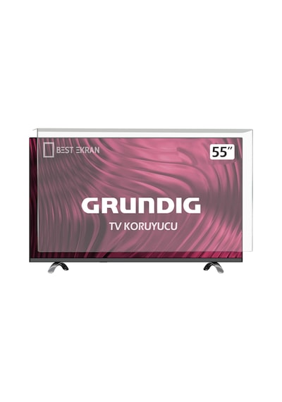 Grundig Uyumlu 55geu7955a Tv Ekran Koruyucu