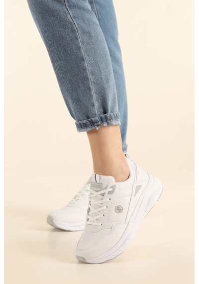 Queen Step 2105 Unisex Spor Ayakkabı Beyaz