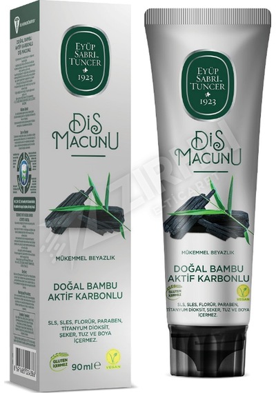 5 Adet Eyüp Sabri T. Doğal Bambu Karbonlu Diş Macunu 90 Ml - Yeni
