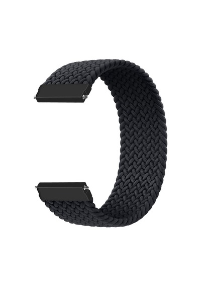 Microcase KY33 Haylou Solar LS01 LS02 İçin 155 MM Hasır Örgü Kordon Kayış Siyah