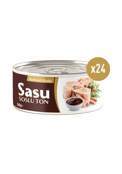 Sasu Barbekü Soslu Ton Balığı Bütün Dilim 24 x 160 G