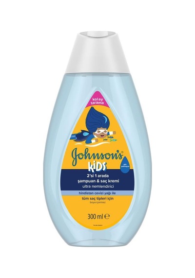 Johnson's Kids 2'si 1 Arada Ultra Nemlendirici Şampuan Ve Saç Kremi 300 Ml