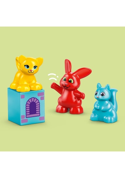 LEGO® DUPLO® Hopsy’nin Kale Oyunu 10450 - 3 Yaş ve Üzeri Çocuklar için 3 Hayvan Figürü İçeren Eğitici Oyuncak Yapım Seti (47 Parça)
