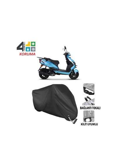 RKS Blazer 50 Motosiklet Brandası ( Kilit Uyumlu - Siyah
