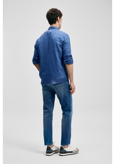 Lufian Beneflec Smart Jean Erkek Pantolon Slim Fit Mavi Mavi 111200228100300