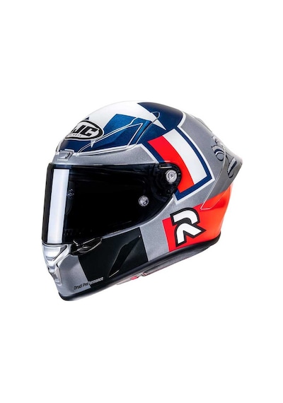 Hjc RPHA1 Ben Spies Silverstar MC21 Kapalı Motosiklet Kaskı Mavi - Turuncu