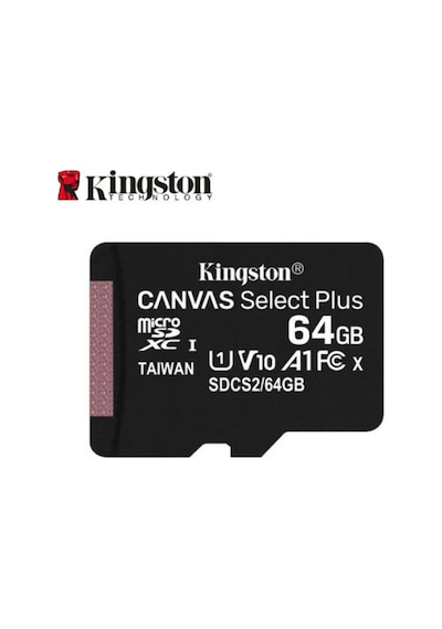 Kingston 64Gb Microsdxc Canvas Select Plus Hafıza Kartı Sdcs2/64G