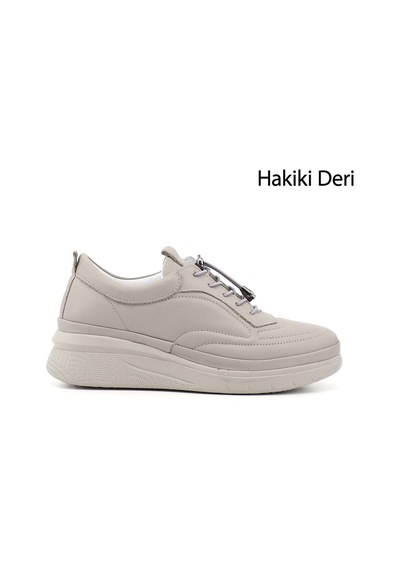 Gönderir Kadın Taş Bağcıklı Hakiki Deri Sneaker Ddza85245738