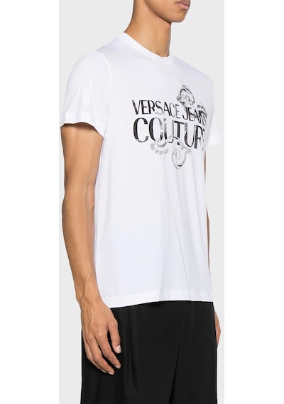 Versace Jeans Couture Erkek T Shirt 76gahg00 Cj00g 003 Beyaz