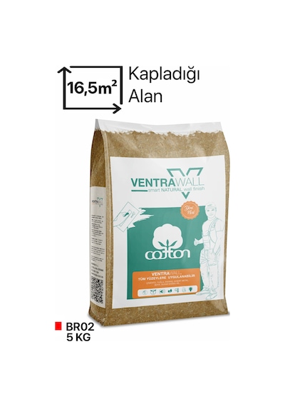 İpek Sıva Duvar Boyası, Kahverengi Br02-5kg
