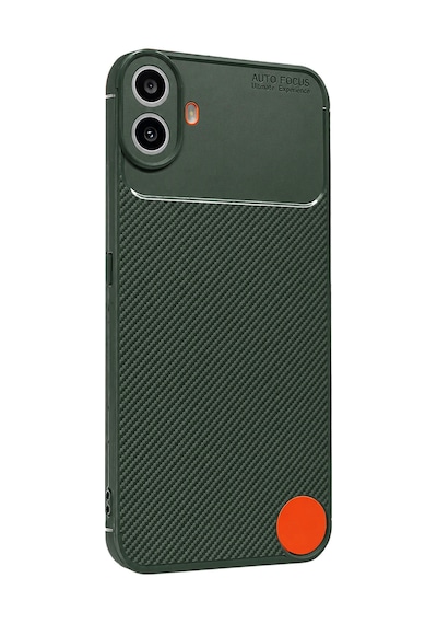 Uryport Nothing Phone Nothing Cmf Phone 1 Auto Focus Karbon Kapak - Yeşil
