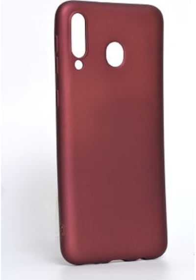 Samsung Galaxy Uyumlu M30 Kılıf Esnek Yapılı İnce Slim Silikon Kapak Ryc/premier Bordo