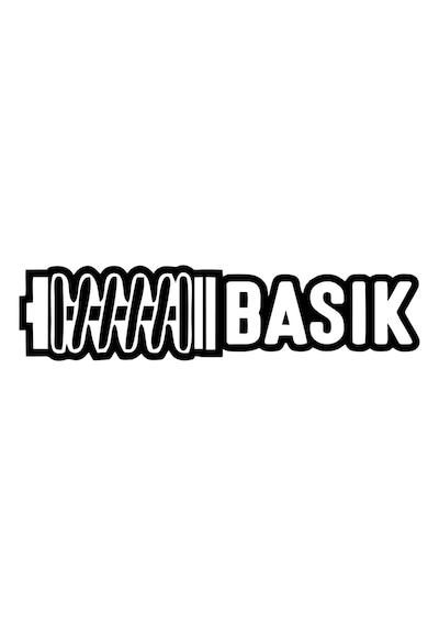 Basık Araba Sticker 17x17 Cm Siyah