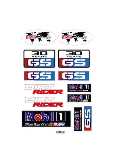 Sticker Seti Sponsor Ekipman Kask Motorsiklet 06