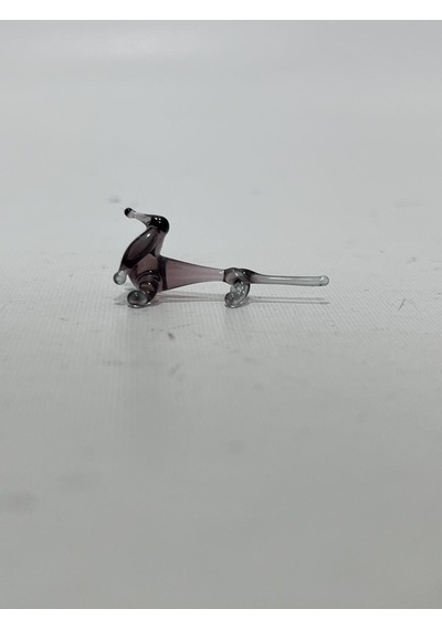 El Yapımı Mini Murano Cam Köpek Biblo A162-10