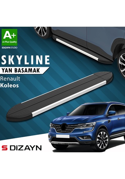S-dizayn Renault Koleos 2 Skyline Aluminyum Yan Basamak 163 Cm 2016 Üzeri A+ Kalite