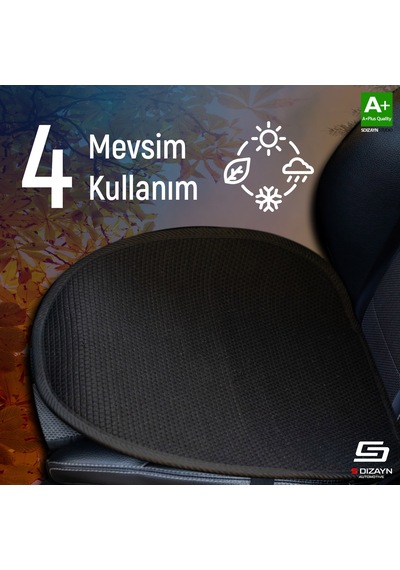 Oto Koltuk Koruyucu Minder Siyah Universal 2+1 Parça Ön Arka A+ Kalite