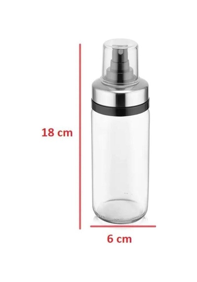 Cam Yağ Spreyi Yağ Püskürtücü Metal Sprey Yağlık Şişe 244 Ml Turuncu Diğer