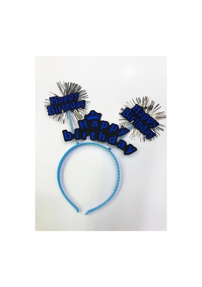 Happy Birthday Neon Renk Doğum Günü Tacı 12 Adet - Parti Taçları - Pakette 12 Adet 0 - 99