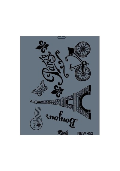 Mey İthalat Rich New Seri N-452 Stencil 35x25 Cm Belirtilmemiş
