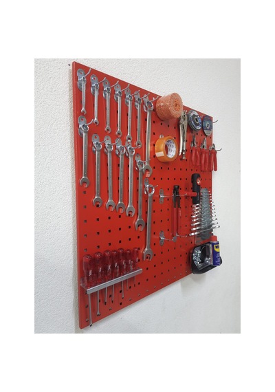 90 Cm Metal Askı Panosu Ve Kanca + Tornavidalık + Anahtarlık Seti 90