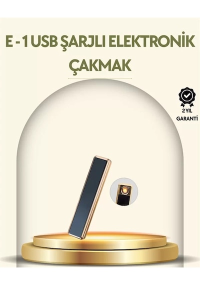 Usb Şarjlı Alevsiz Elektronik Çakmak Rüzgara Dayanıklı, Gazsız, Güvenli Kullanım