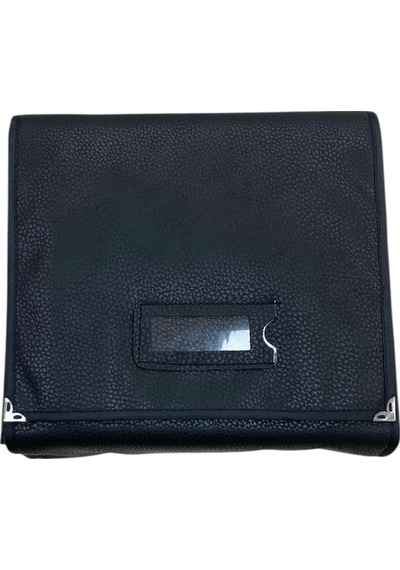 Deri Kumaş Siyah Renk 80 / 76 Cm Üçlü Set Sergileme Seyahat Çantası
