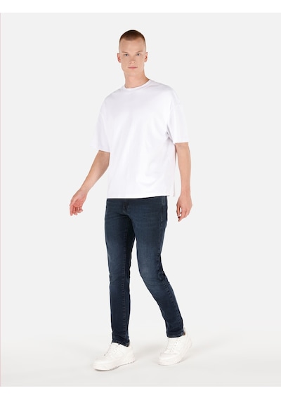 Colin's Colins 041 Danny Dar Kesim Düşük Bel Dar Paça Koyu Mavi Erkek Pantolon Cl1070531 Denim