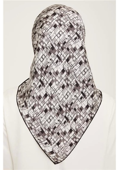 Armine Twill İpek Eşarp 23ka9004 05 Gri