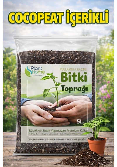 5l Bitki Toprağı Cocpeat, Torf Ve Perlit Karışımlı Böcek Yapmayan Özel Karışım