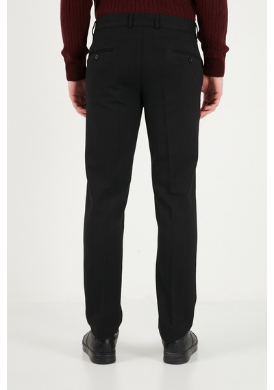 Buratti Normal Bel Regular Fit Düz Paça Pantolon Erkek Pantolon 6843702 Siyah