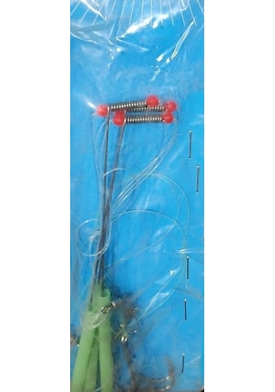 LÜFER TAKIMI 15CM ÇELK TEL MİSİNE UZATMALI 3 TAKIM