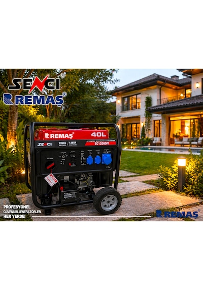 Senci Sc 12000 İv Marşlı Inverter 13 Kva Monofaze Benzinli Jeneratör