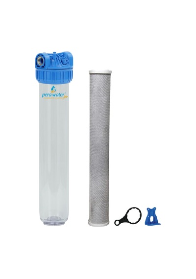 Pera Water 20 İnç Şebeke Girişi Tekli Cto Karbon Filtre Klor Ve Kireç Arıtma Sistemi