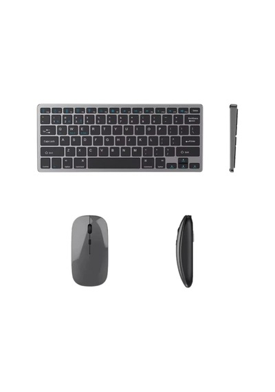 Bluetooth Ve 2. 4g Destekli Kablosuz Klavye Mouse Seti Şarj Edilebilir