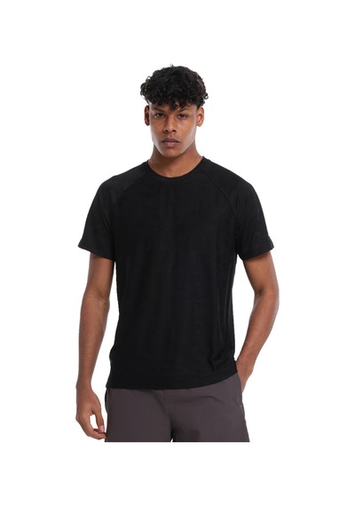 Sportive Atami Erkek Siyah Günlük Stil T-shirt 25ye009-syh Siyah