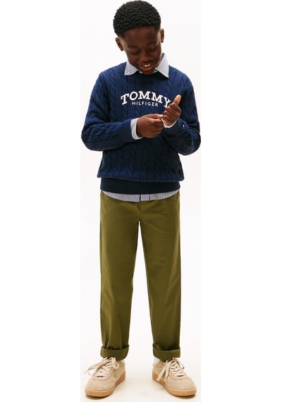 Tommy Hilfiger Erkek Çocuk Triko Kb0kb10347 Lacivert