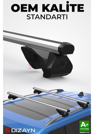 S-dizayn Mitsubishi Outlander Xl S-bar Atlas V1 Ara Atkı Tavan Taşıyıcı Barı Gri 130 Cm 2006-2012 A+ Kalite