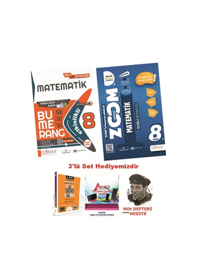 Günay 2024-2025 8.sınıf Müfredat Matematik Etkinlikli Konu Seti