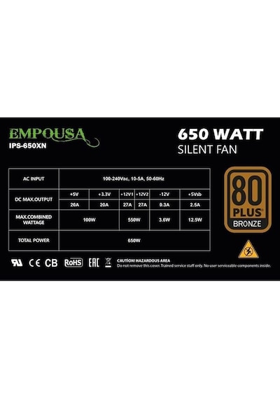 Inca 650w 80+ Bronze Empousa Ips-650xn Power Supply