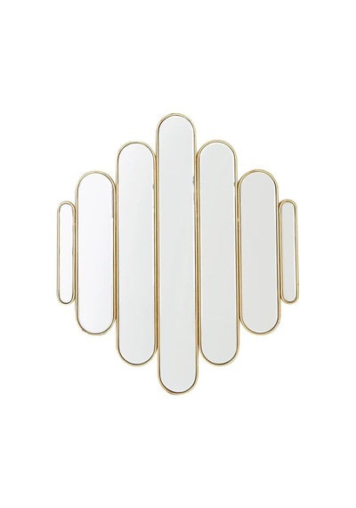 Tr 73x80 Konsol Aynası/lüks Ayna/dekor Aynası/salon Aynası/çerçeveli Duvar Aynası Gold 70 X 80 Diğer