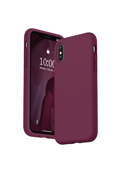 Apple iPhone Xs Max Uyumlu Silikon Kılıf Pastel Renk Tonu Kamera Korumalı Esnek Kapak Mürdüm