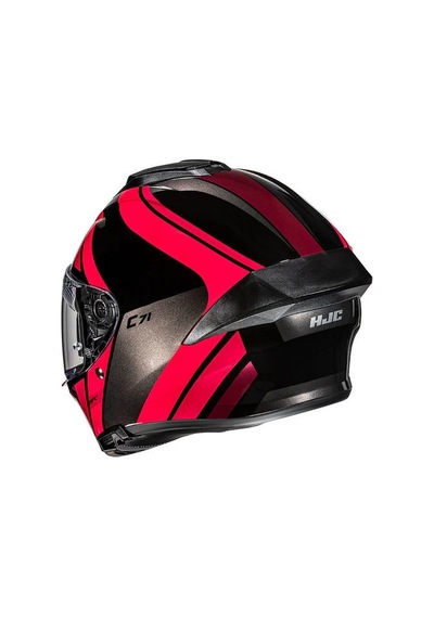Hjc C71 Faber Mc1 Kapalı Motosiklet Kaskı Siyah Kırmızı Diğer