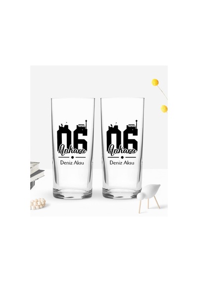 Bk Gift Kişiye Özel İsimli Dtf Ankara Plaka Şehir Tasarımlı İkili Rakı Bardağı Seti, Arkadaşa Hediye, Sevgiliye Hediye Kobitmeyencom30260 Bk Gift