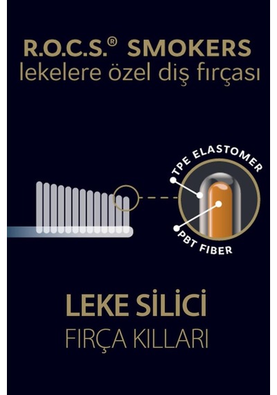 Rocs Smokers Orta Sert Yetişkin Diş Fırçası