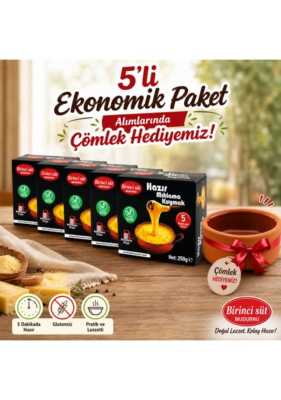 Birinci Süt Hazır Mıhlama Ekonomik Set 5'li