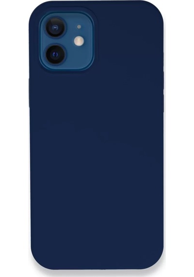 Newface  Apple  Uyumlu iPhone 12 Kılıf Lansman Legant Silikon - Lacivert