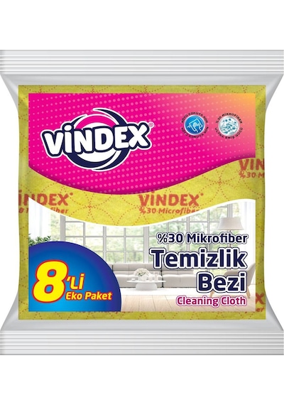 Vindex (%30 Mik) Temizlik Bezi 8'Li
