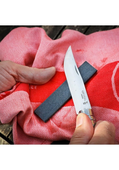 Opinel Küçük Bileme Taşı, Bıçak Ve Bıçak Bilemek İçin, Uzunluk: 10 Cm, 254637, Gri